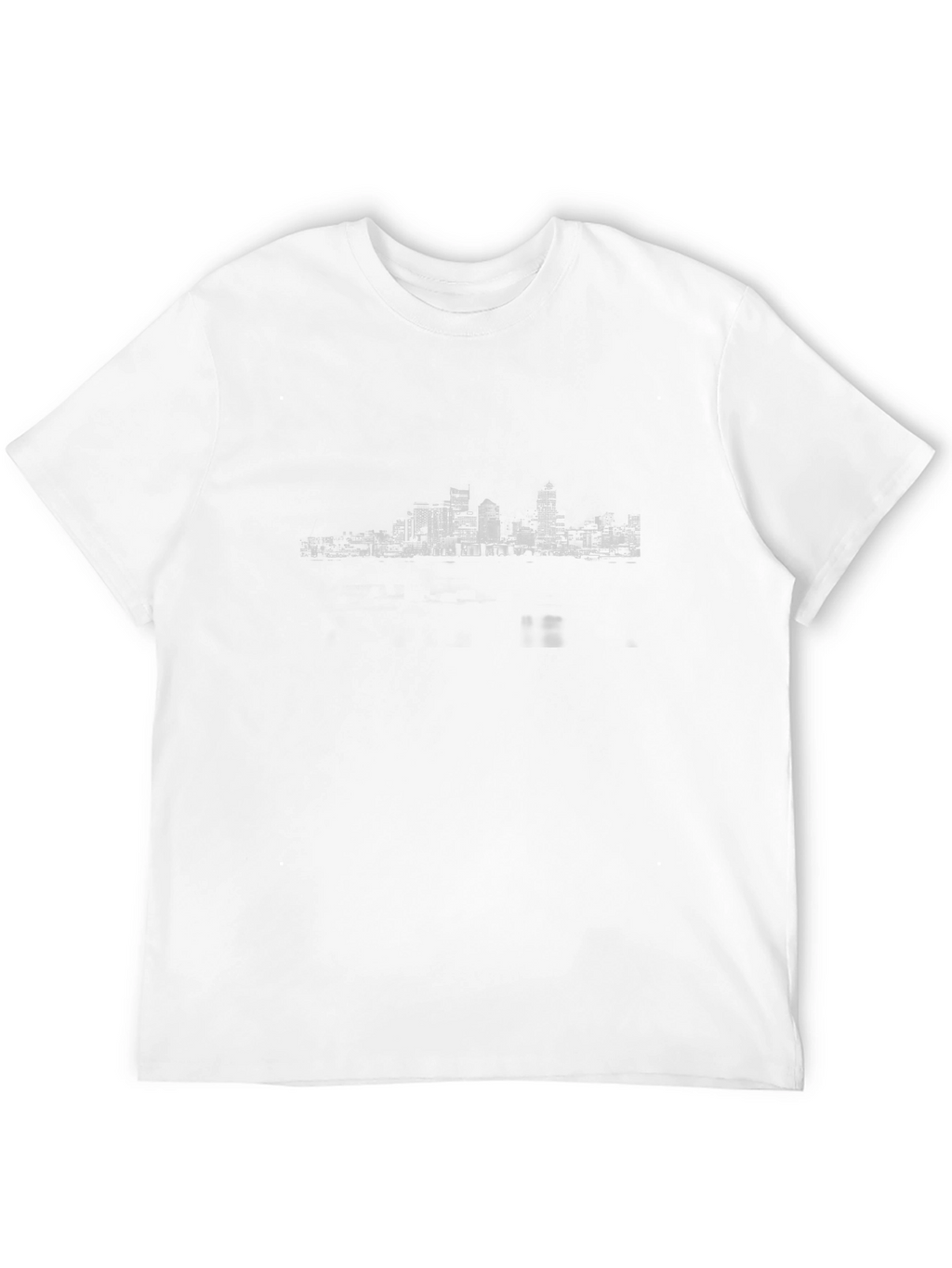 Skyline Print Black T-Shirt