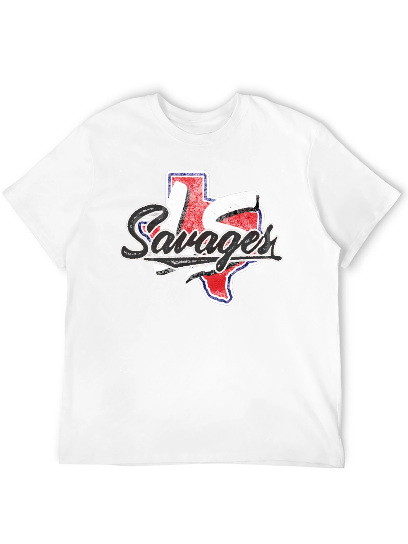 Texas Savages Graphic Tee - Black Cotton Casual Shirt