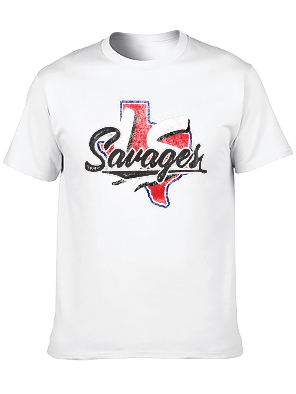 Texas Savages Graphic Tee - Black Cotton Casual Shirt