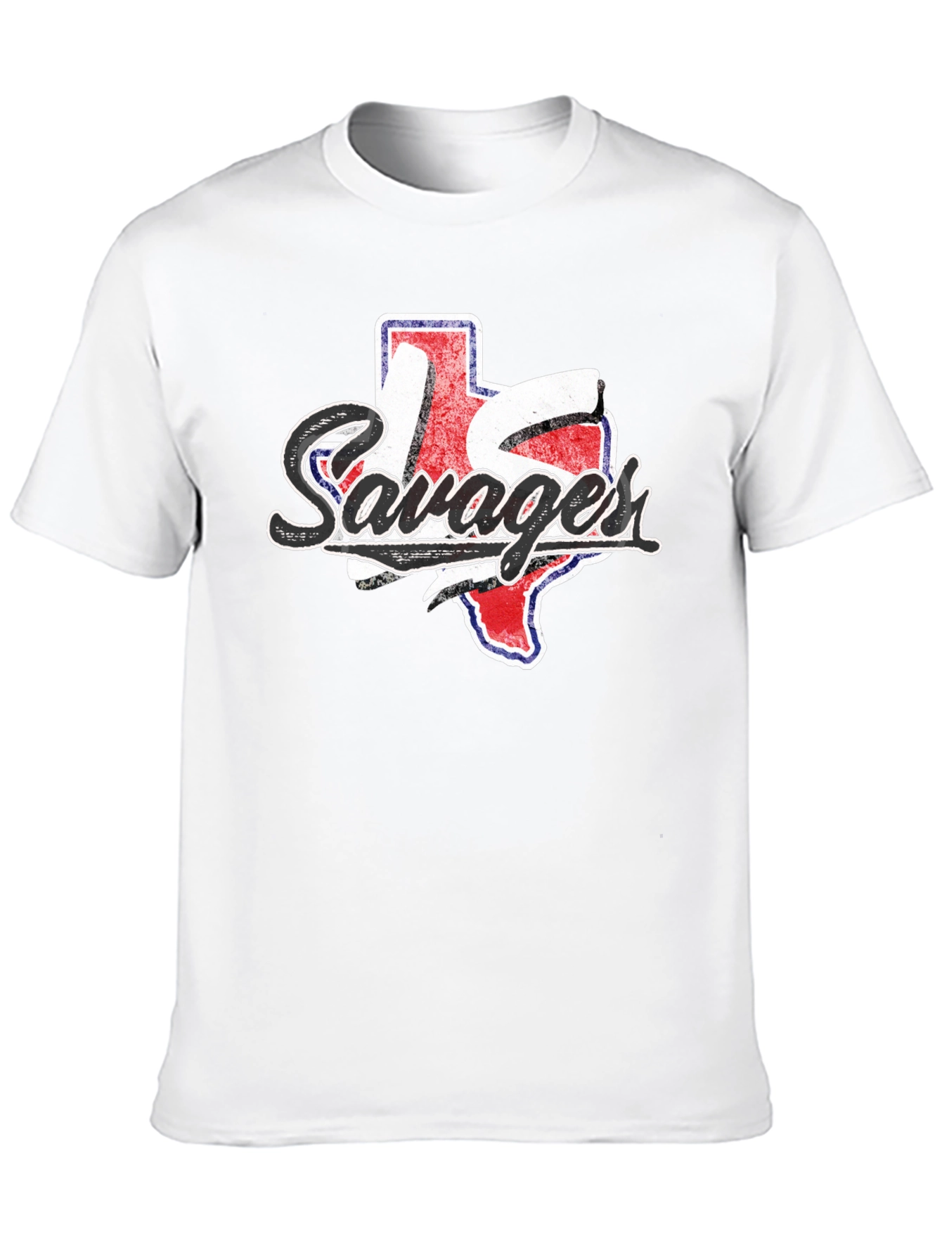 Texas Savages Graphic Tee - Black Cotton Casual Shirt