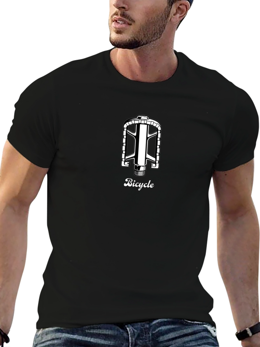 Bicycle Pedal Graphic Tee - Classic Design