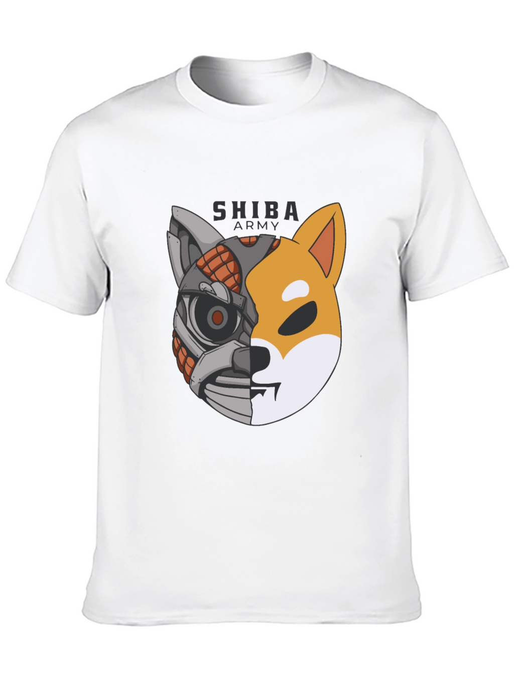 Shiba Army Robot Dog T-Shirt - Cool Graphic Tee