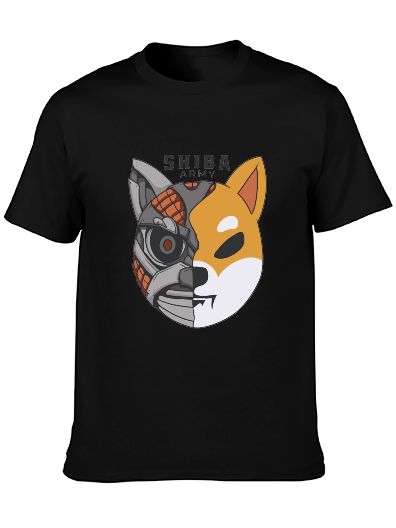 Shiba Army Robot Dog T-Shirt - Cool Graphic Tee