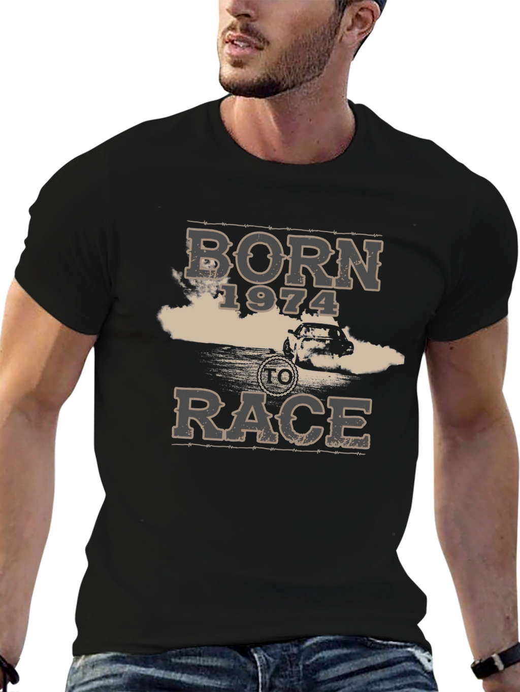 Born 1974 To Race Graphic Tee