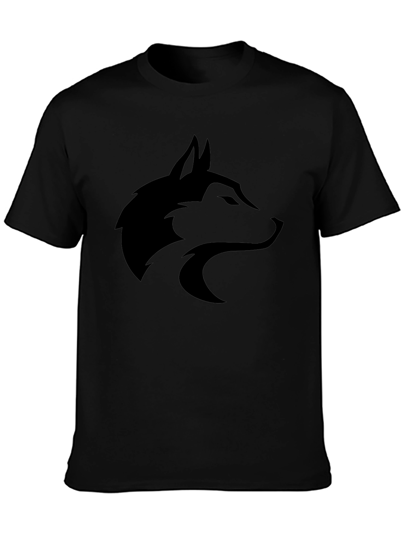 Black Wolf Graphic Tee - Stylish Unisex Shirt