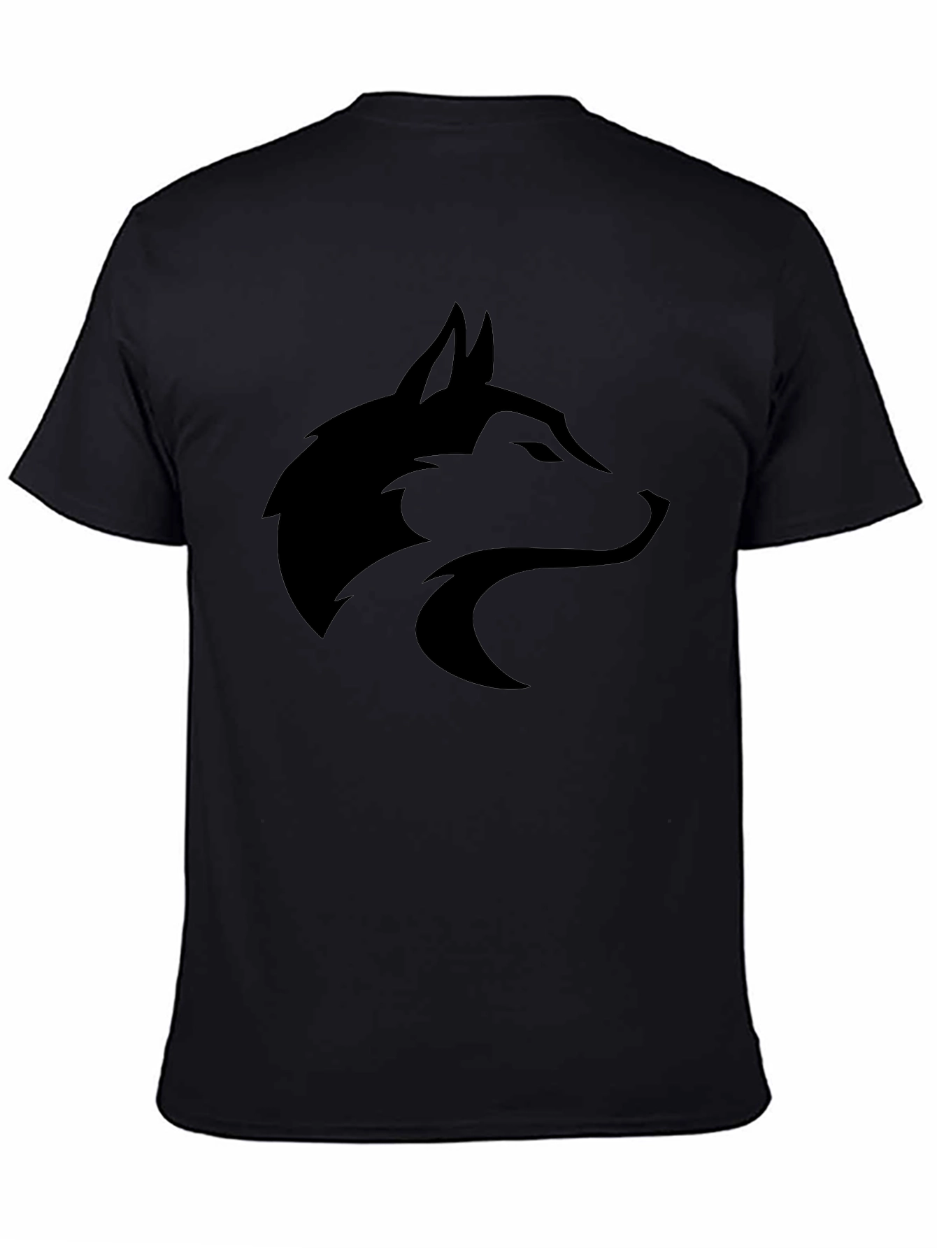Black Wolf Graphic Tee - Stylish Unisex Shirt
