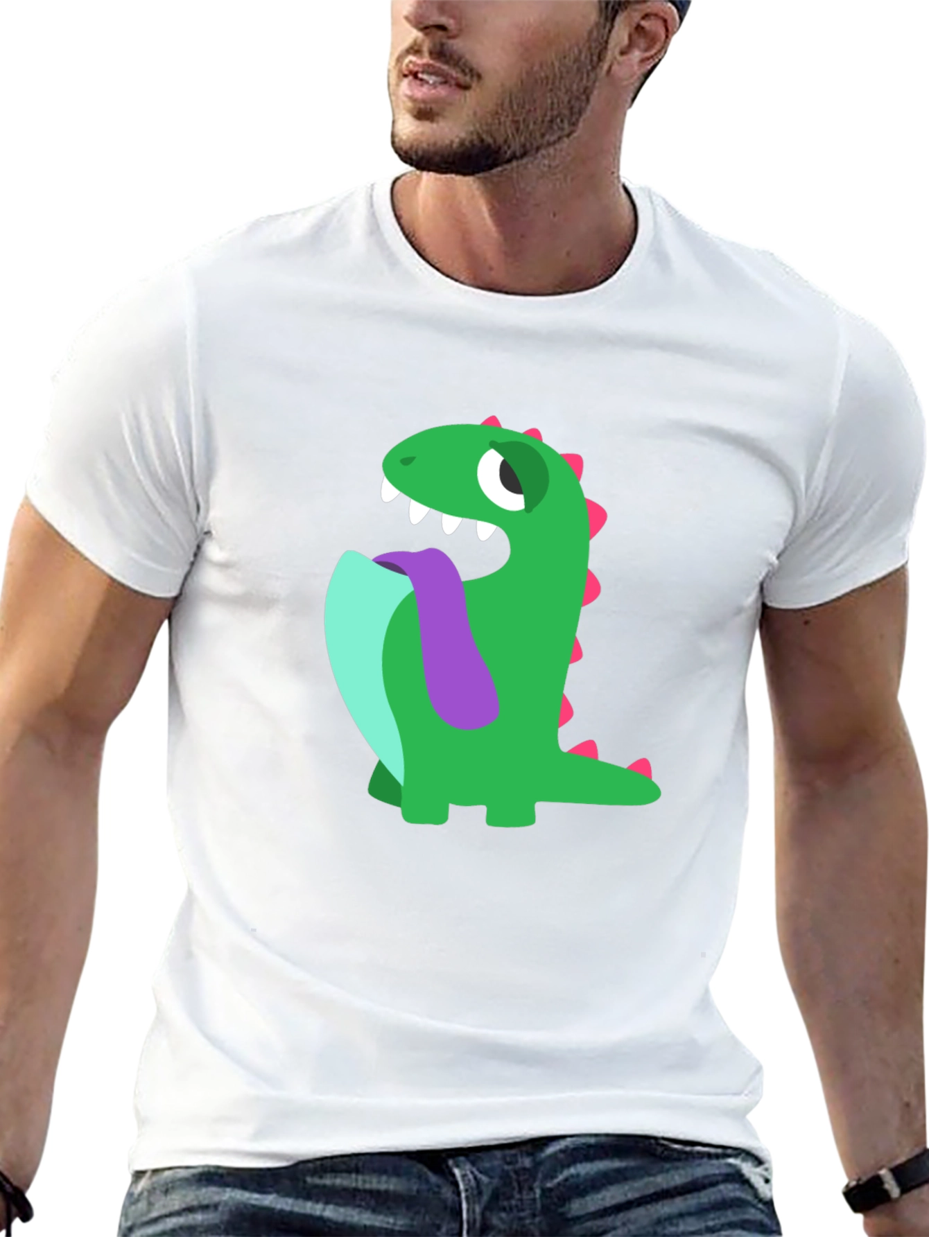Dinosaur Tongue Black T-Shirt