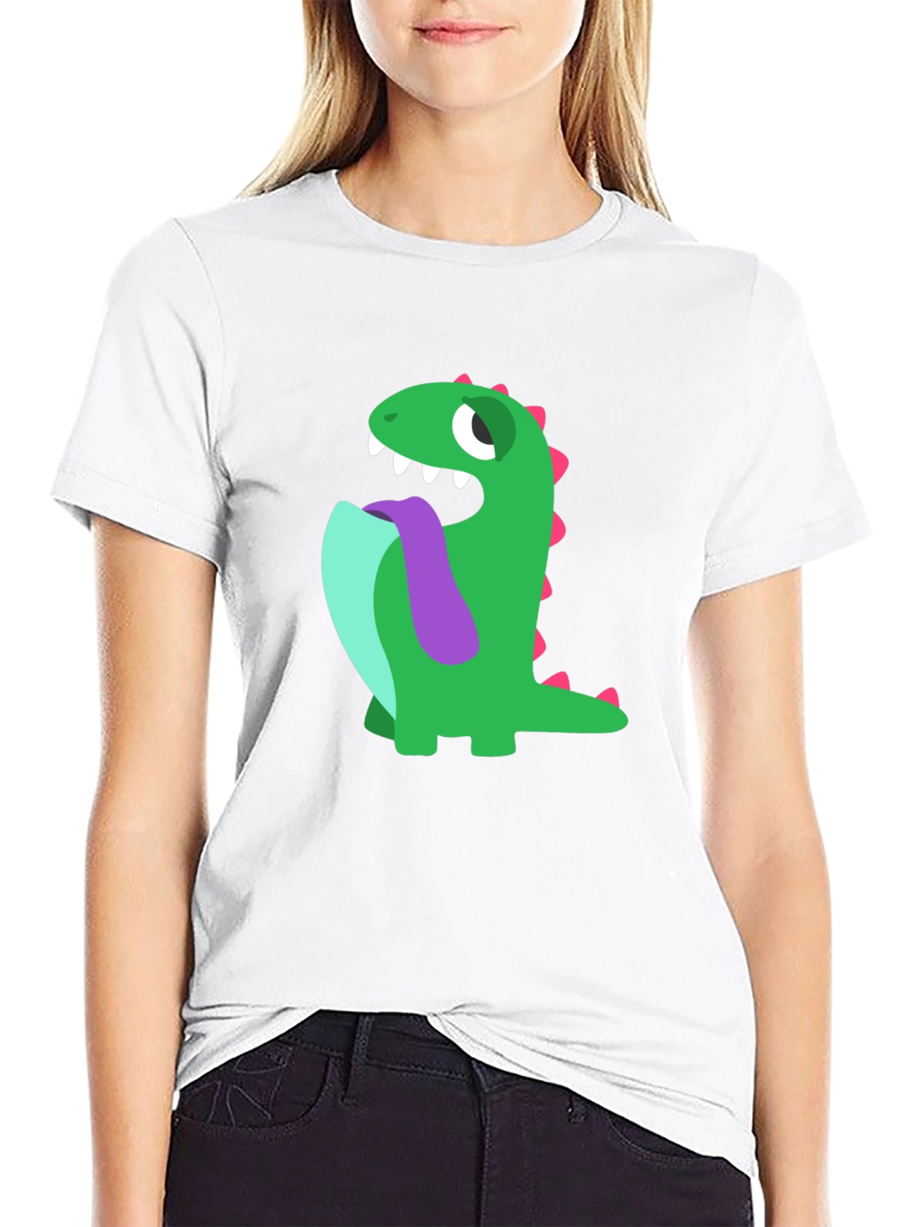 Dinosaur Tongue Black T-Shirt