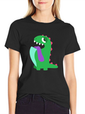 Dinosaur Tongue Black T-Shirt