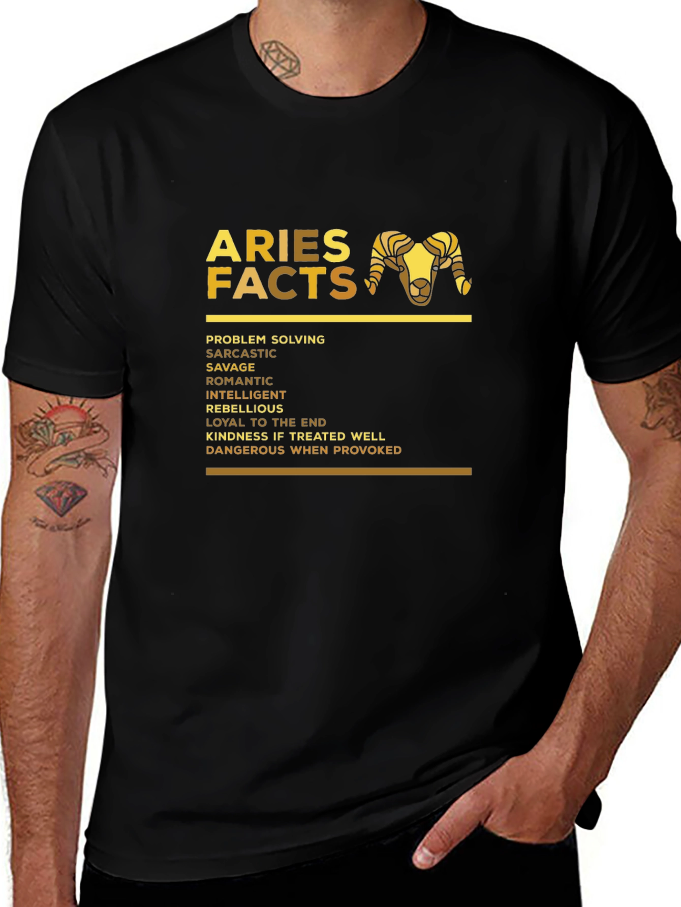 Aries Facts Zodiac T-Shirt