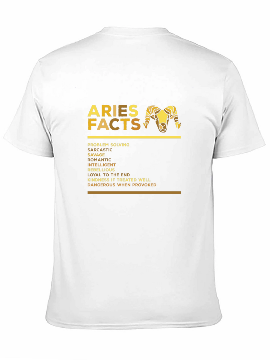 Aries Facts Zodiac T-Shirt