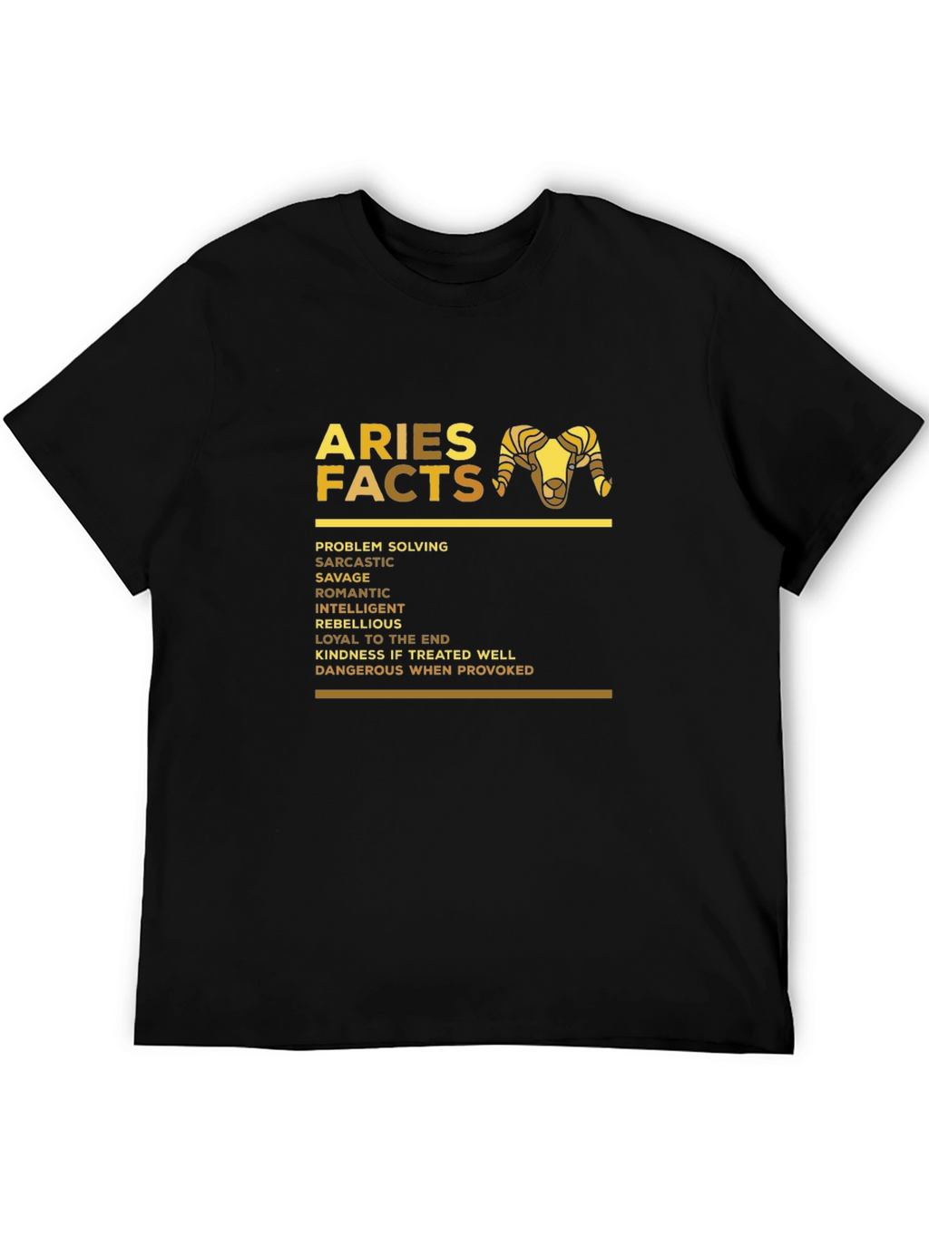 Aries Facts Zodiac T-Shirt