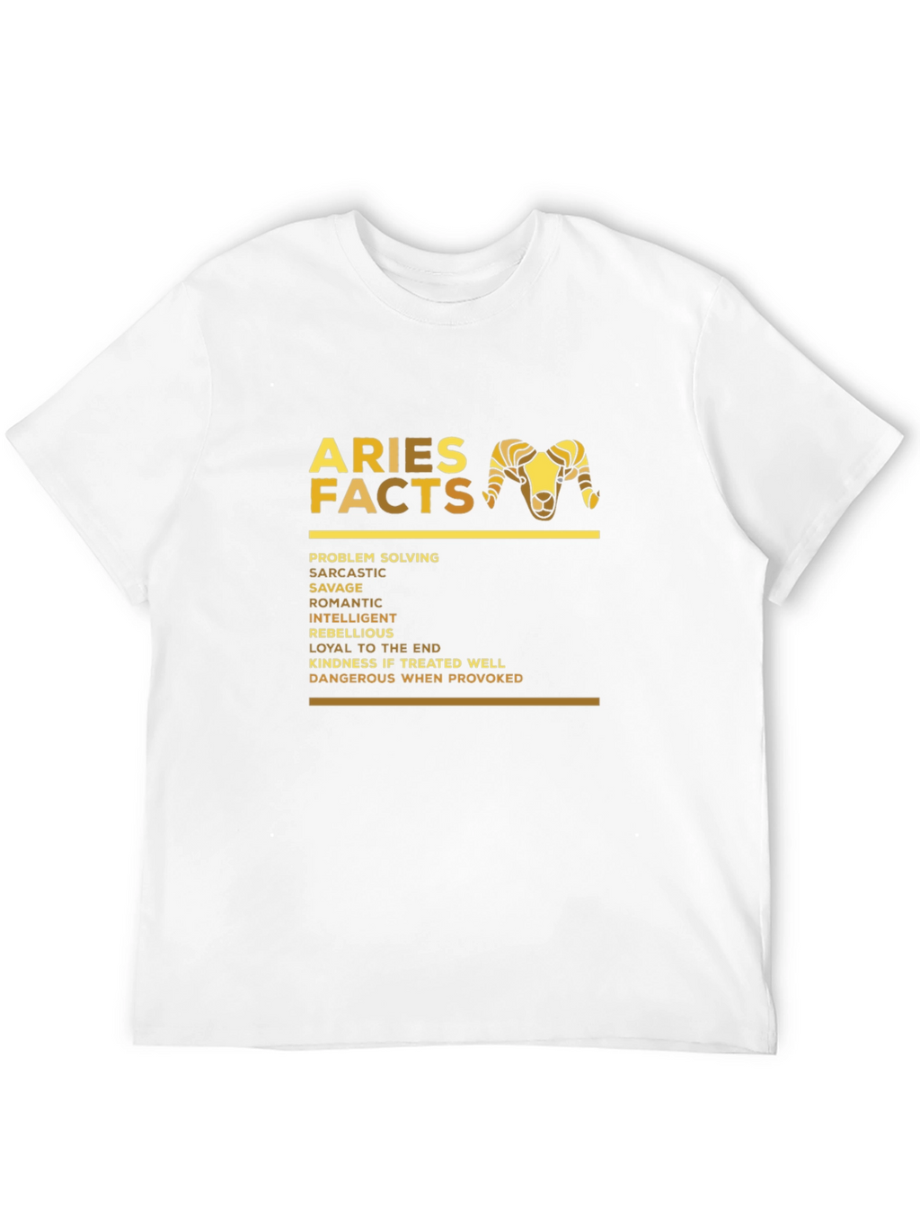 Aries Facts Zodiac T-Shirt