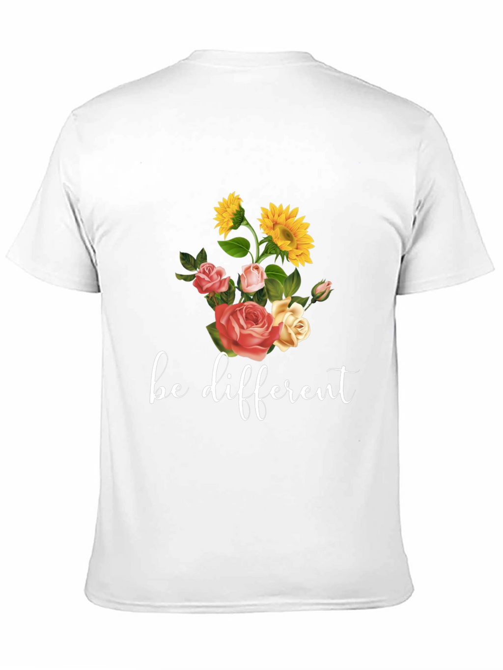 Be Different Floral Graphic Tee