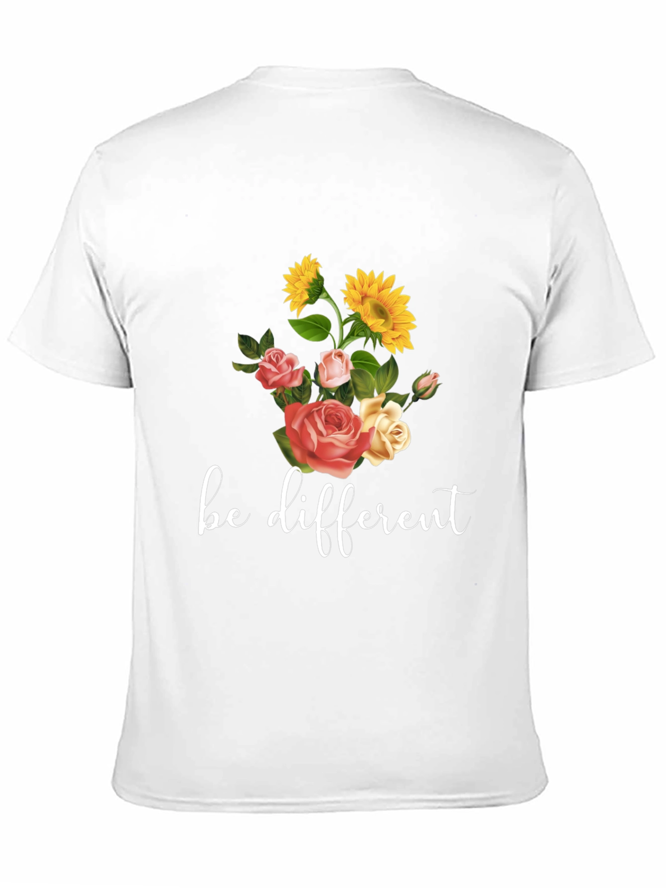 Be Different Floral Graphic Tee