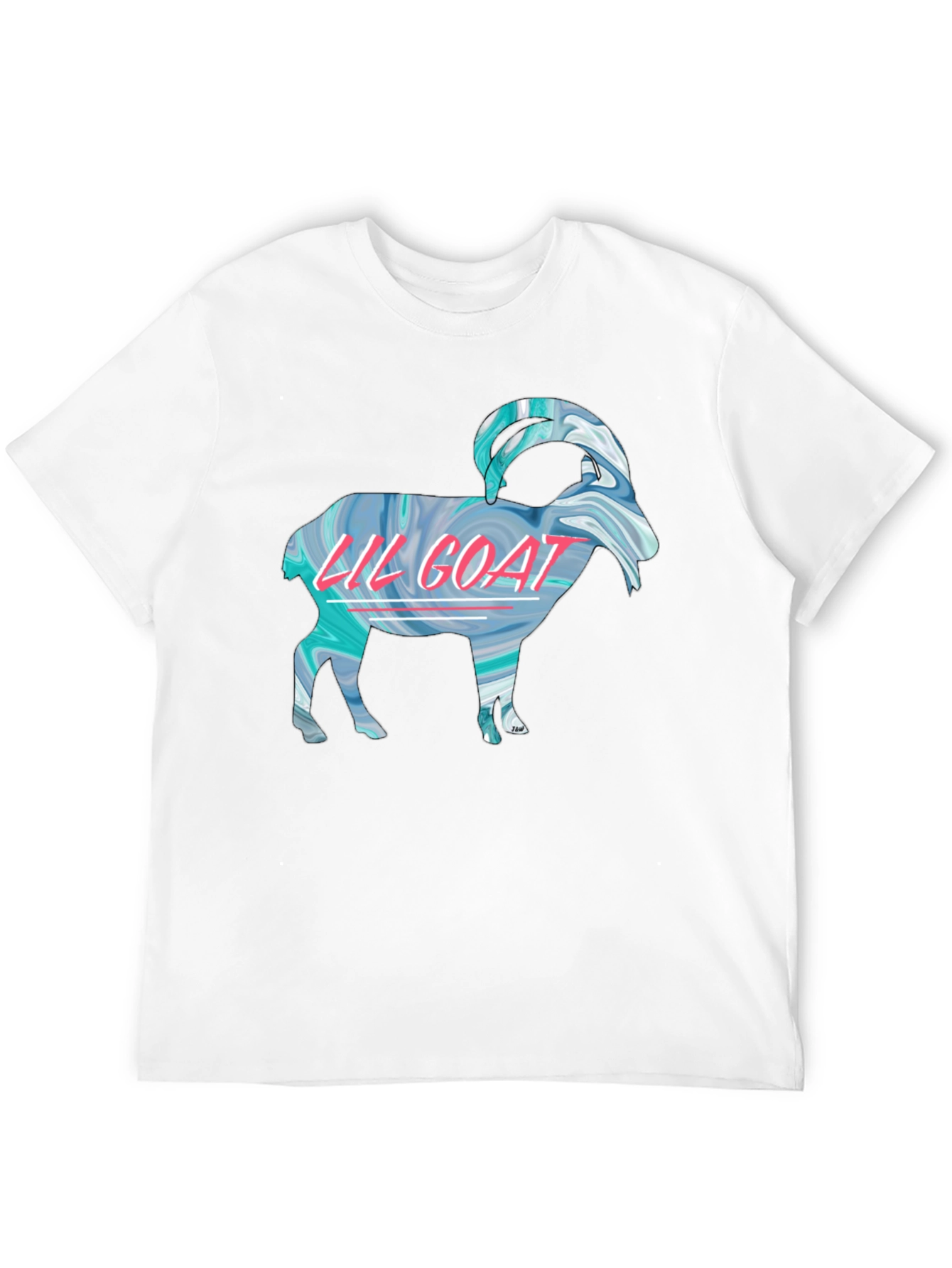 Lil Goat Graphic Tee - Black Cotton T-Shirt