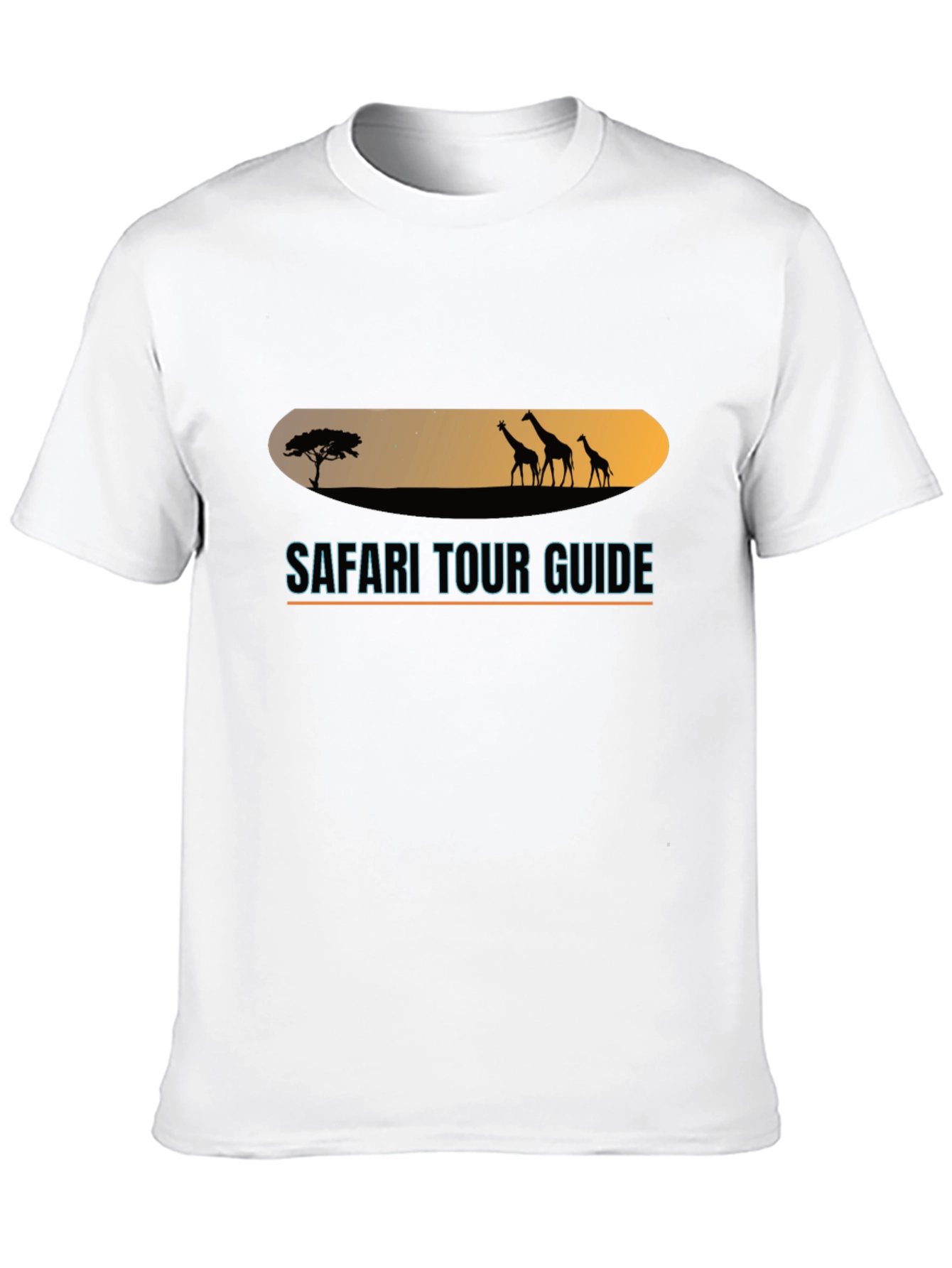 Safari Tour Guide Black T-Shirt