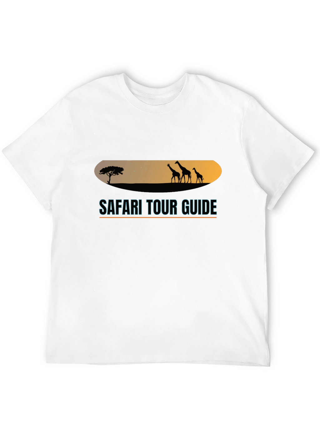 Safari Tour Guide Black T-Shirt