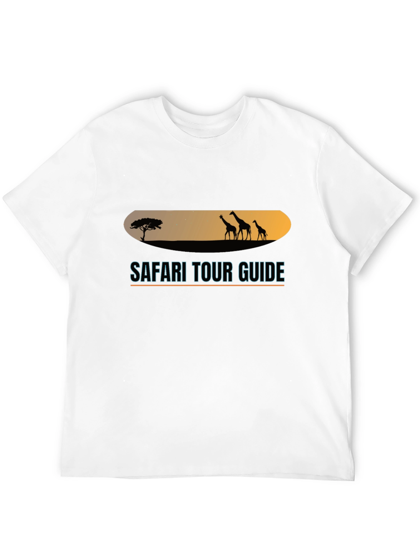 Safari Tour Guide Black T-Shirt