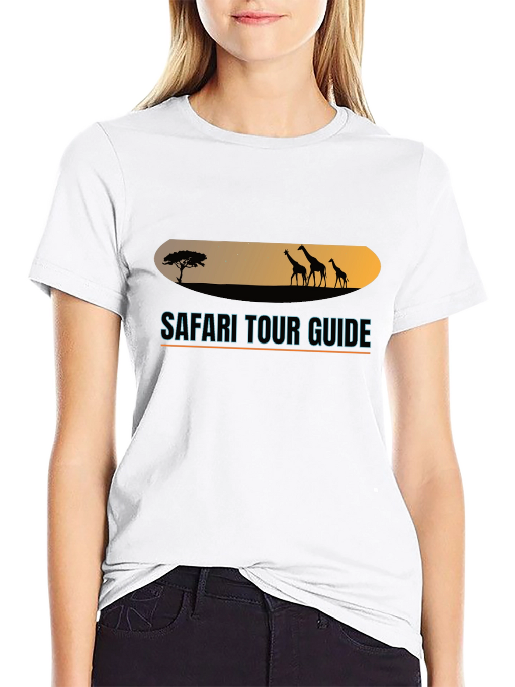 Safari Tour Guide Black T-Shirt