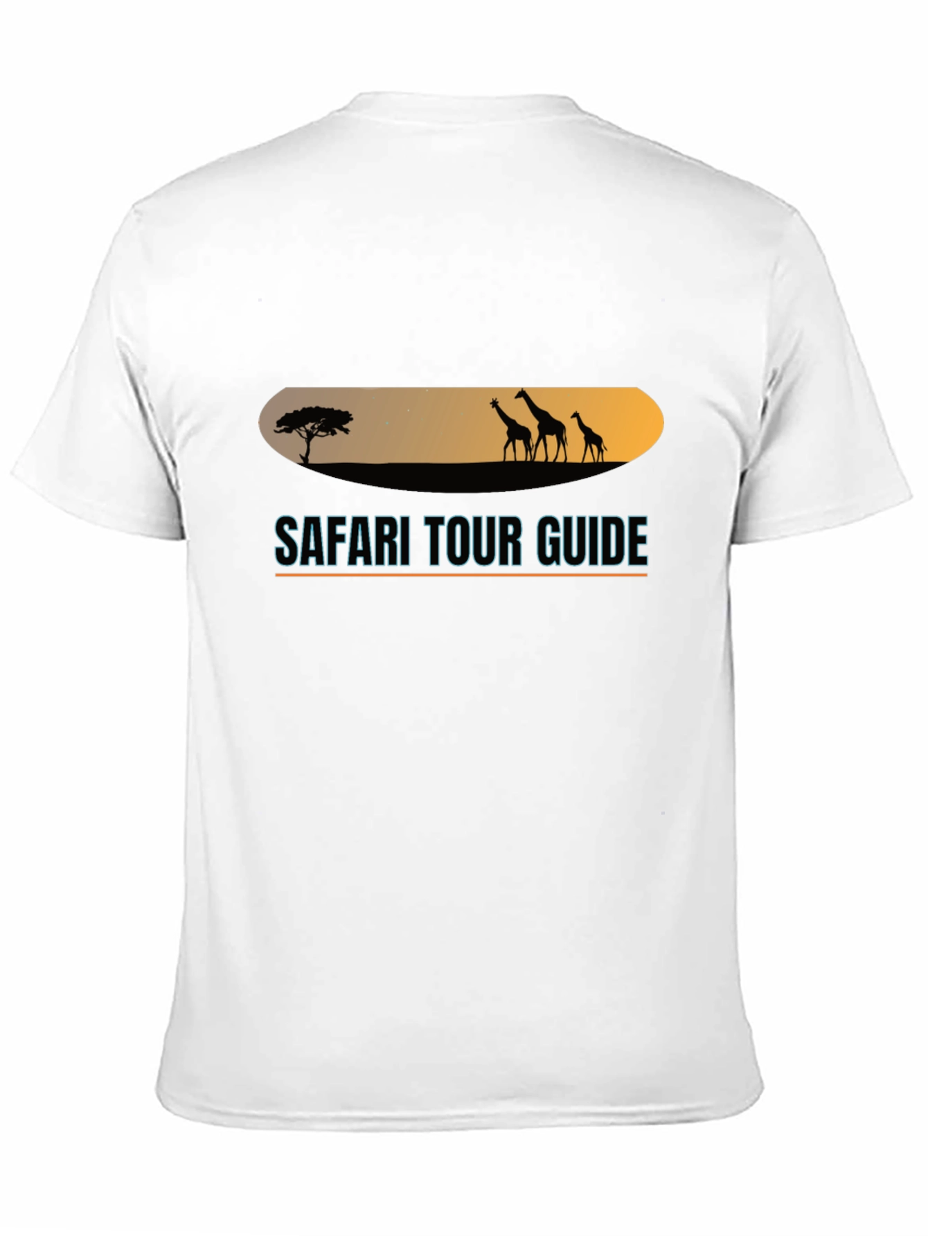 Safari Tour Guide Black T-Shirt
