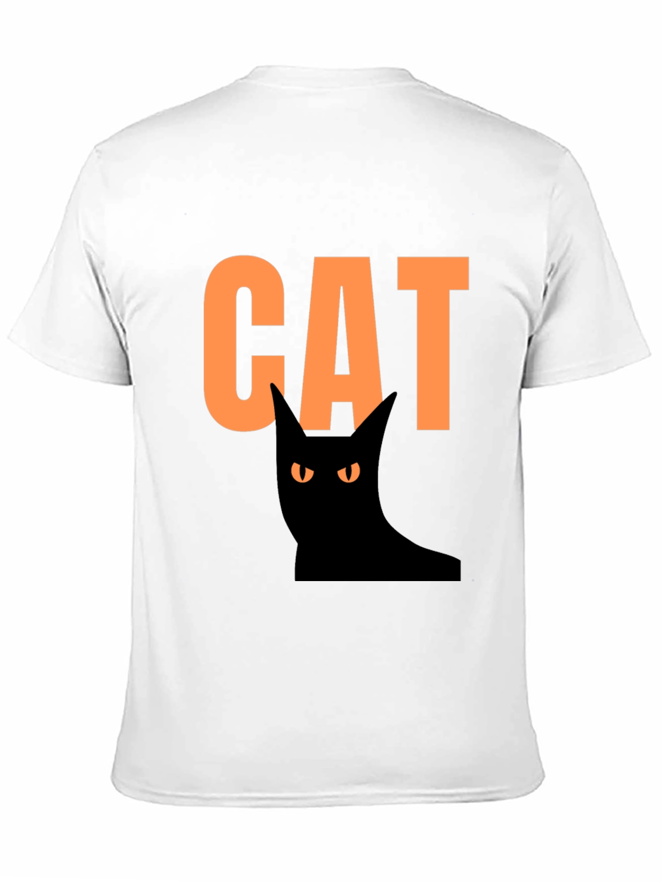 Halloween Cat Graphic Tee - Spooky Fun!
