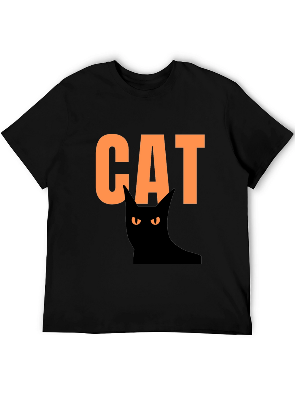 Halloween Cat Graphic Tee - Spooky Fun!