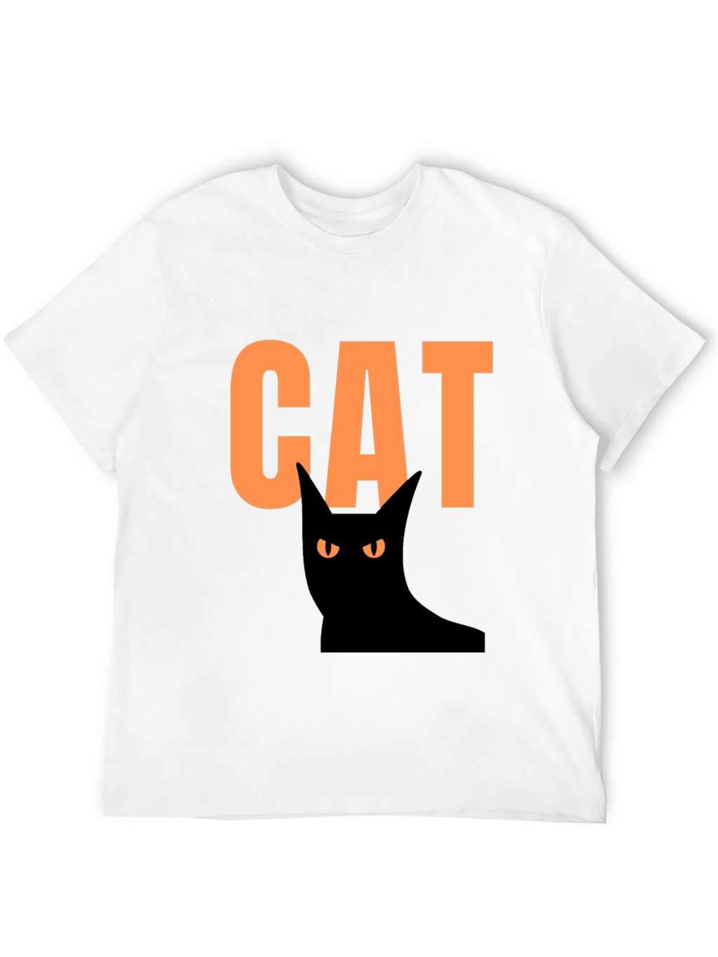 Halloween Cat Graphic Tee - Spooky Fun!