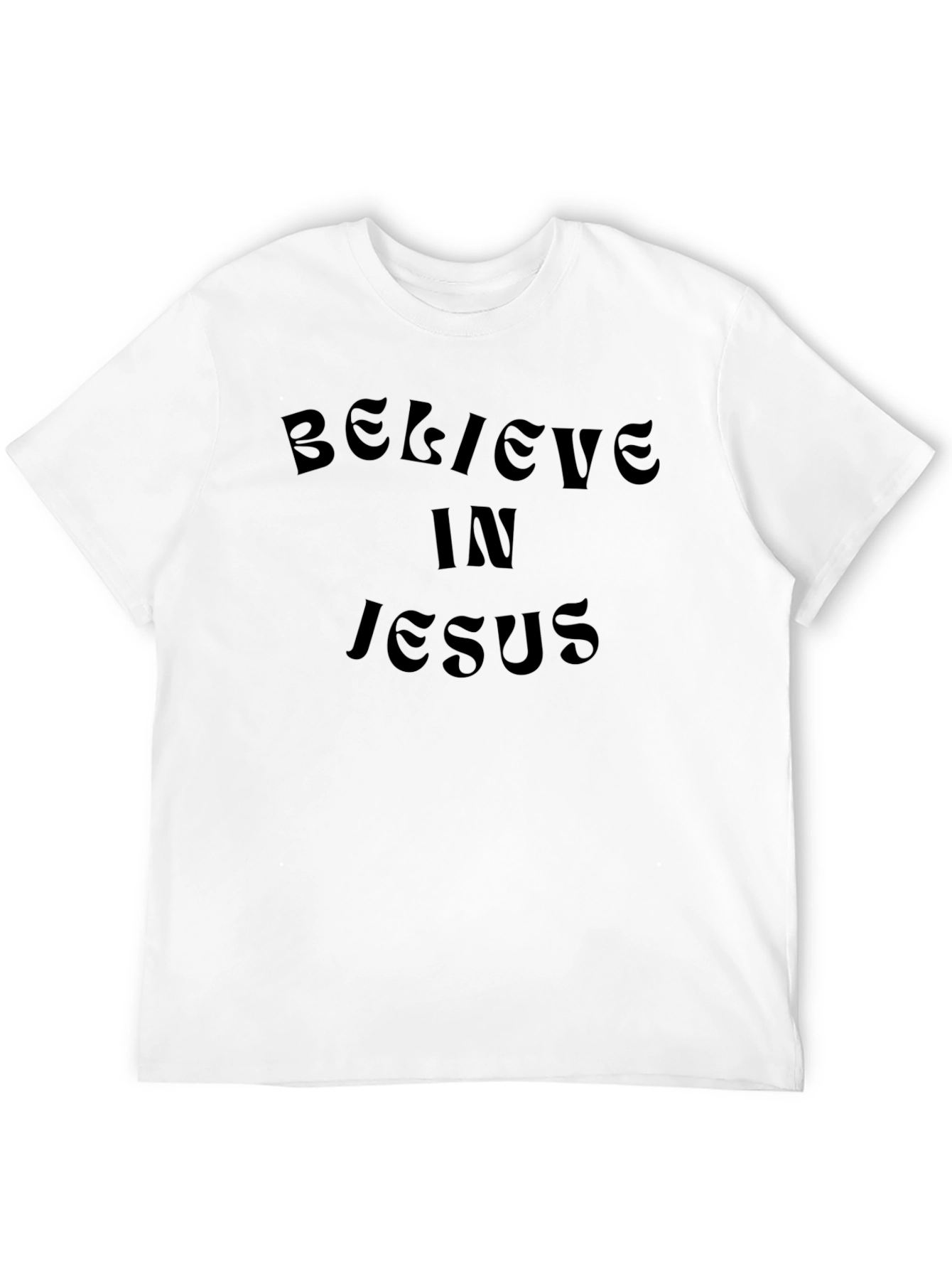 Believe In Jesus Black T-Shirt