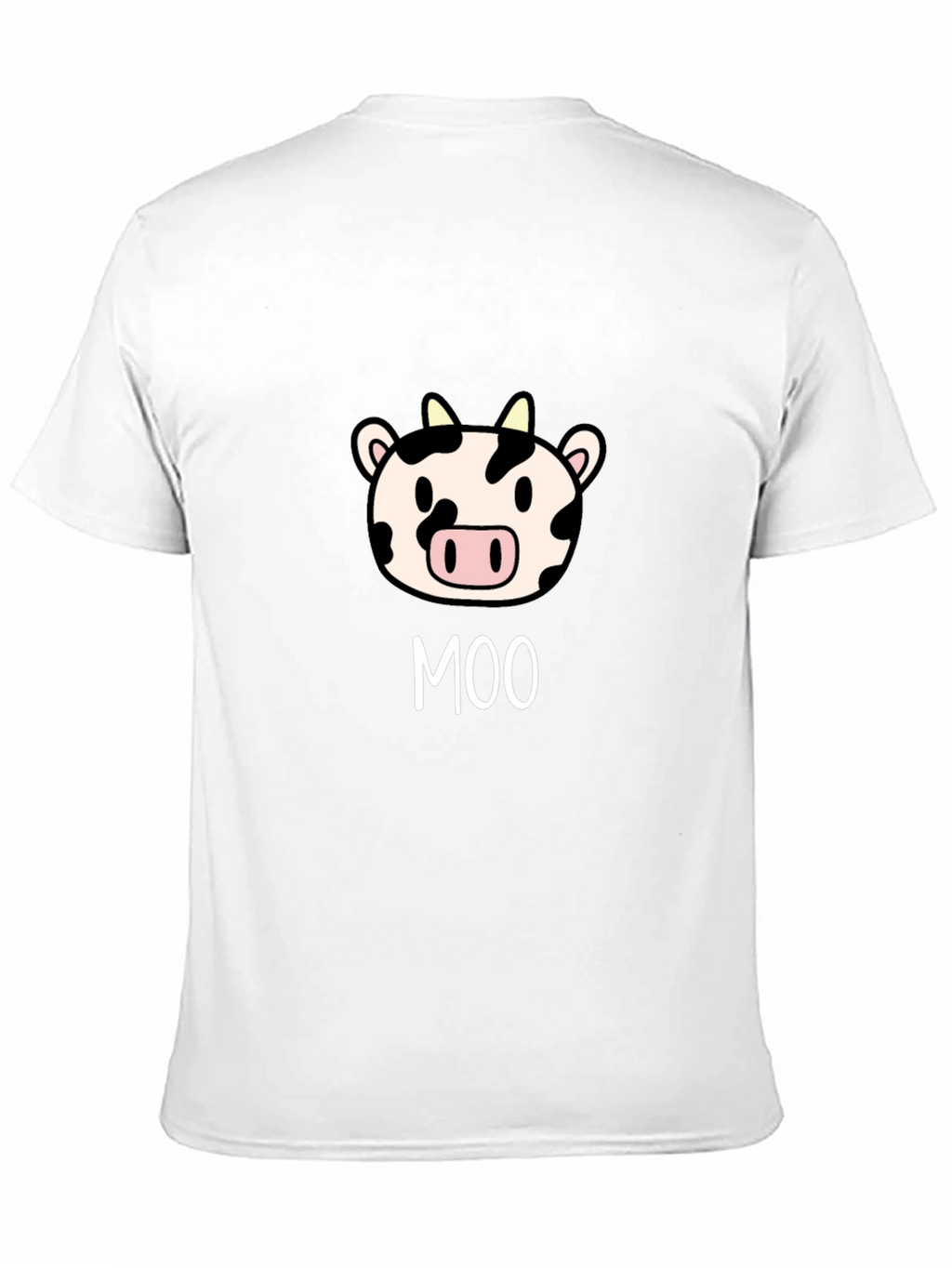 Moo Cow Graphic Tee - Cute Cartoon Animal T-Shirt