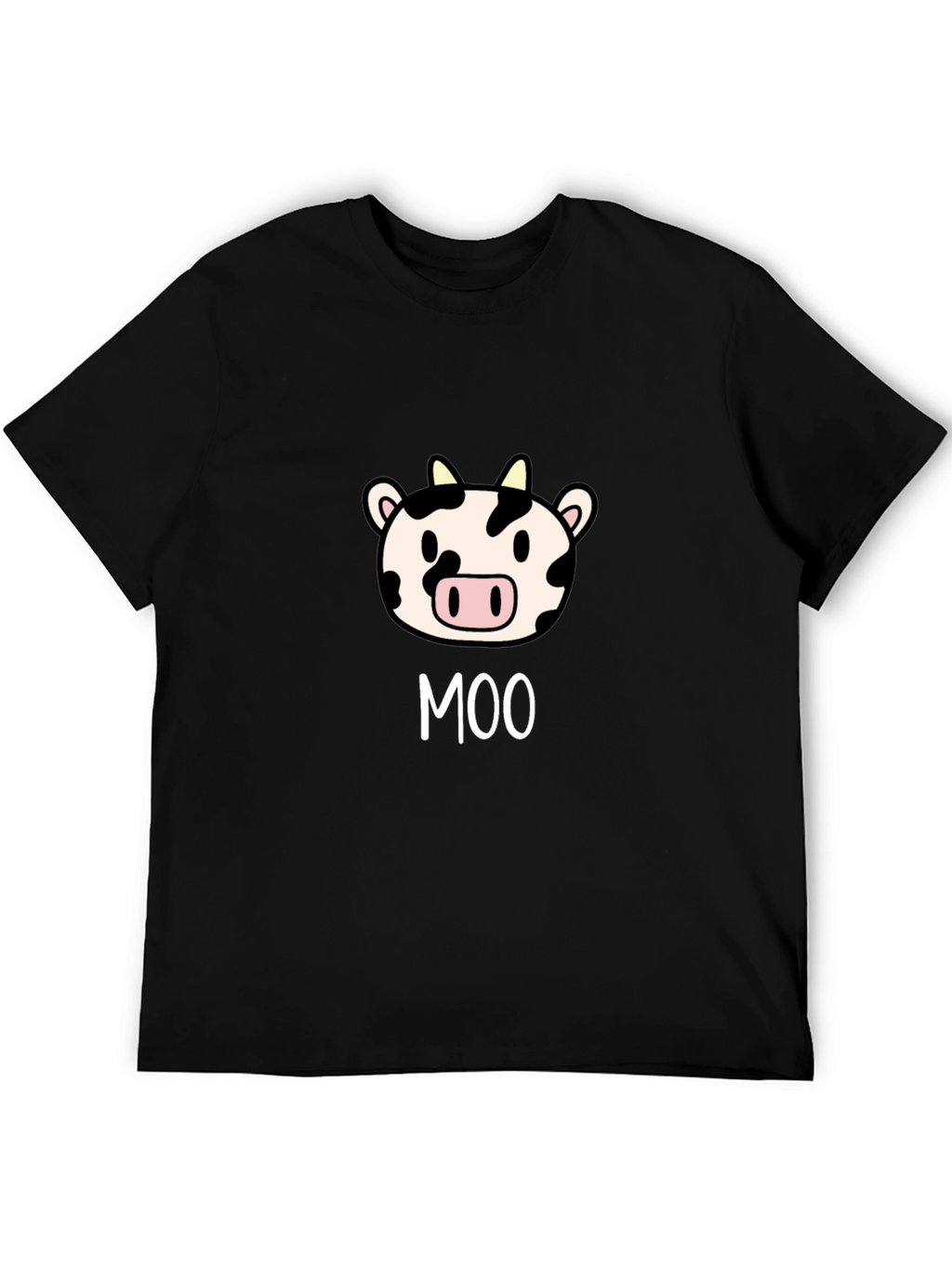 Moo Cow Graphic Tee - Cute Cartoon Animal T-Shirt