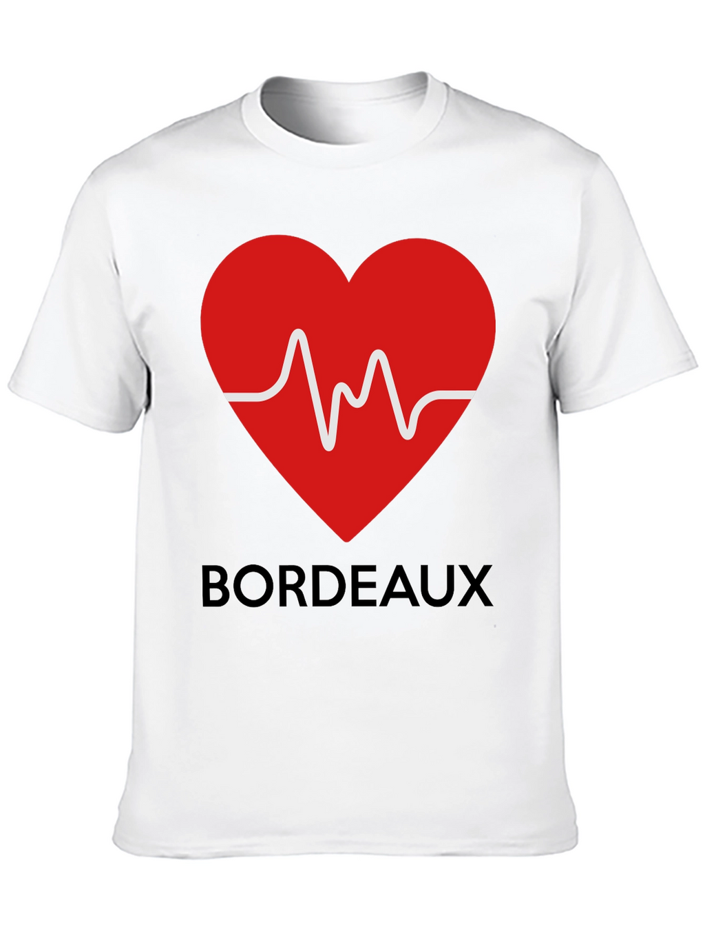 Heartbeat Bordeaux Graphic Tee - Stylish & Unique