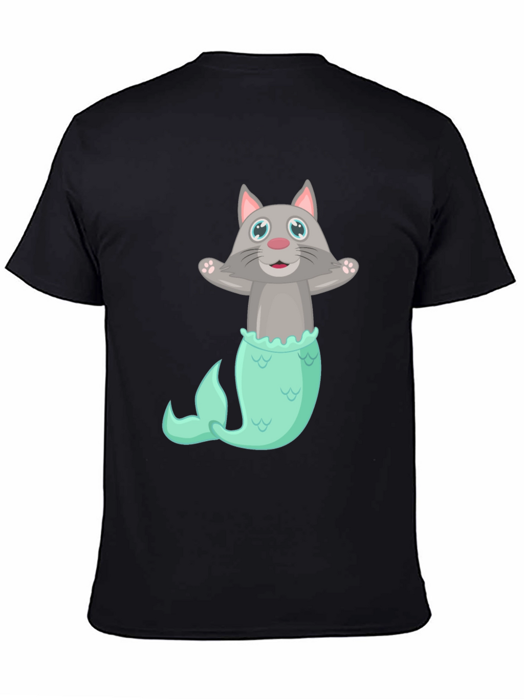 Cat Mermaid T-Shirt - Funny Graphic Tee
