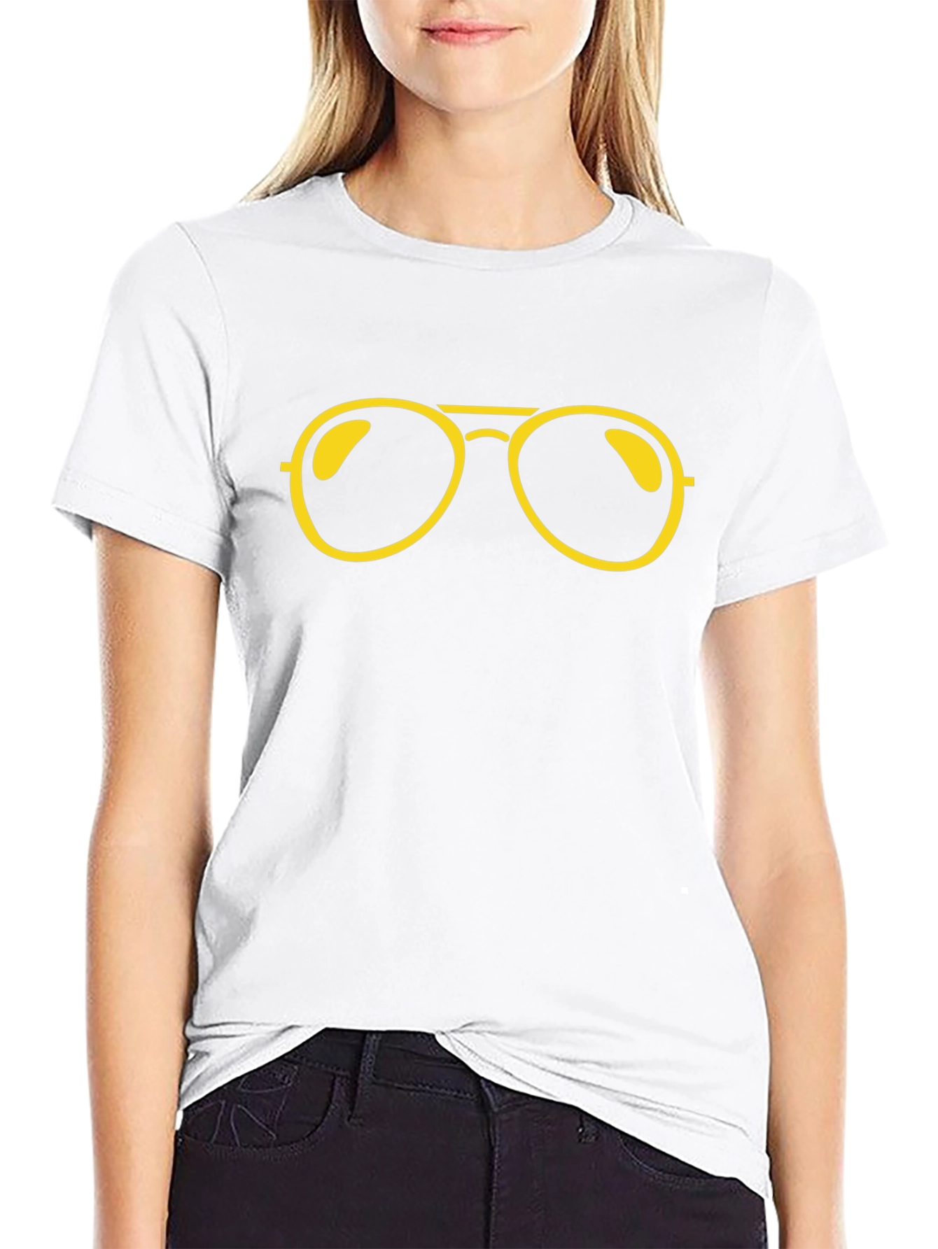 Cool Shades Graphic Tee - Black Cotton Blend