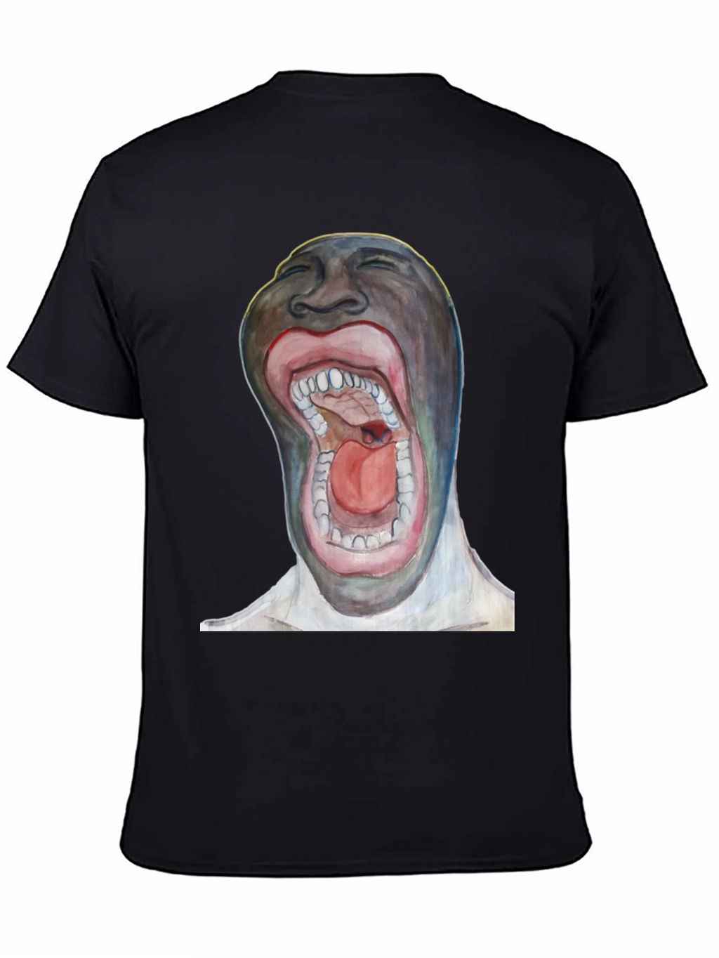 Surreal Open Mouth Graphic T-Shirt
