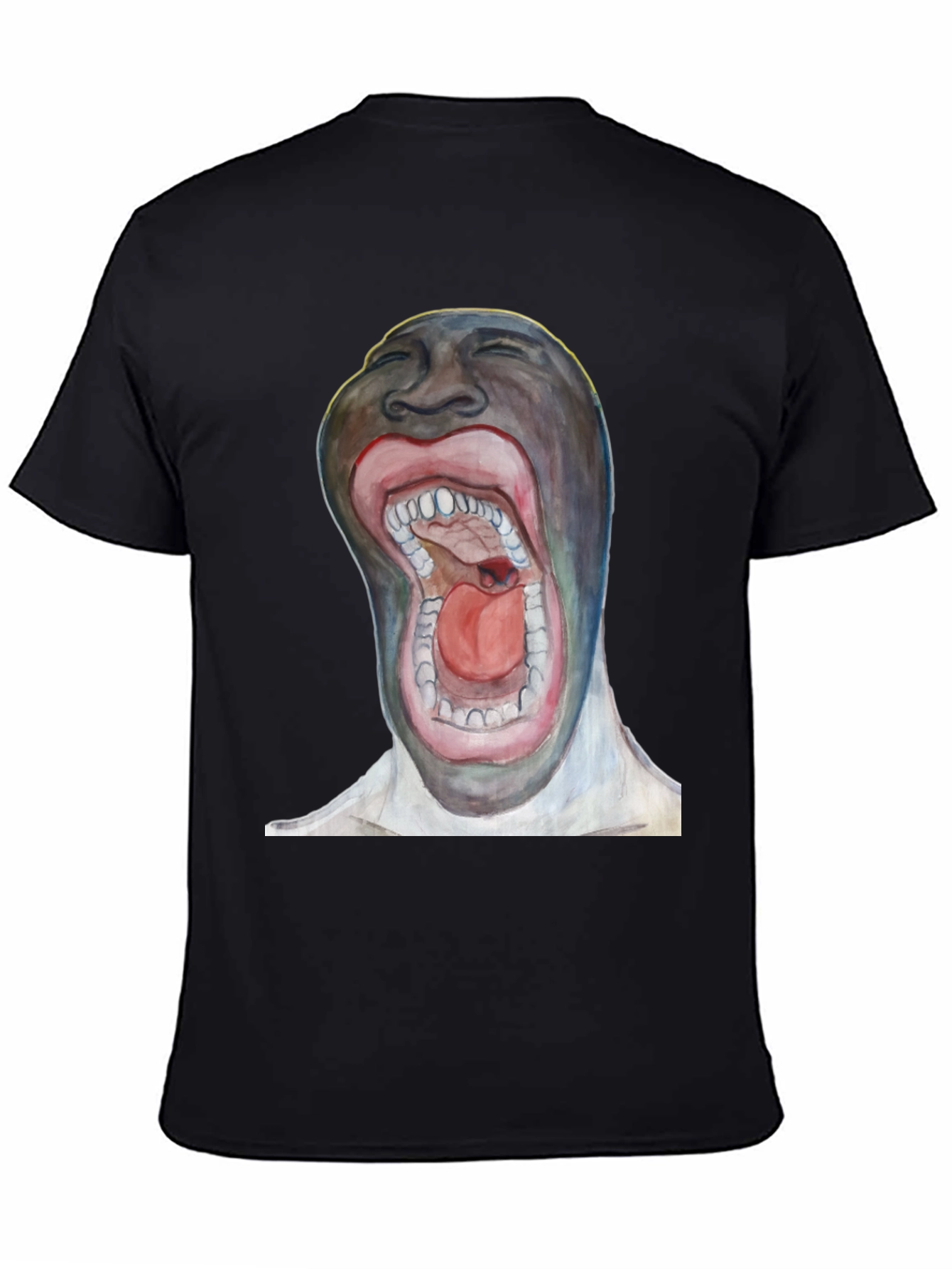 Surreal Open Mouth Graphic T-Shirt
