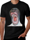 Surreal Open Mouth Graphic T-Shirt
