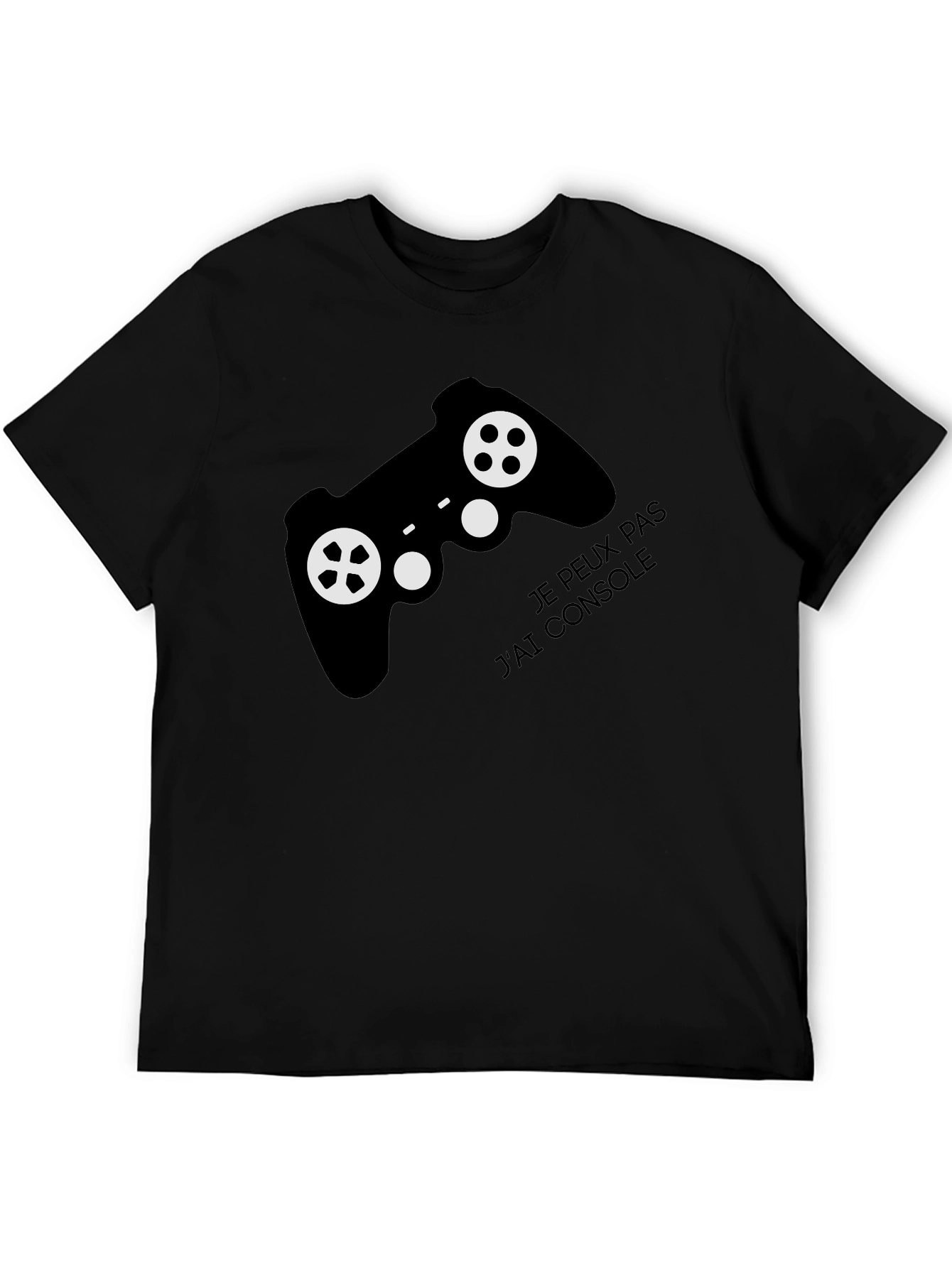 Gaming Console T-Shirt - Je Peux Pas Jai Console - Black