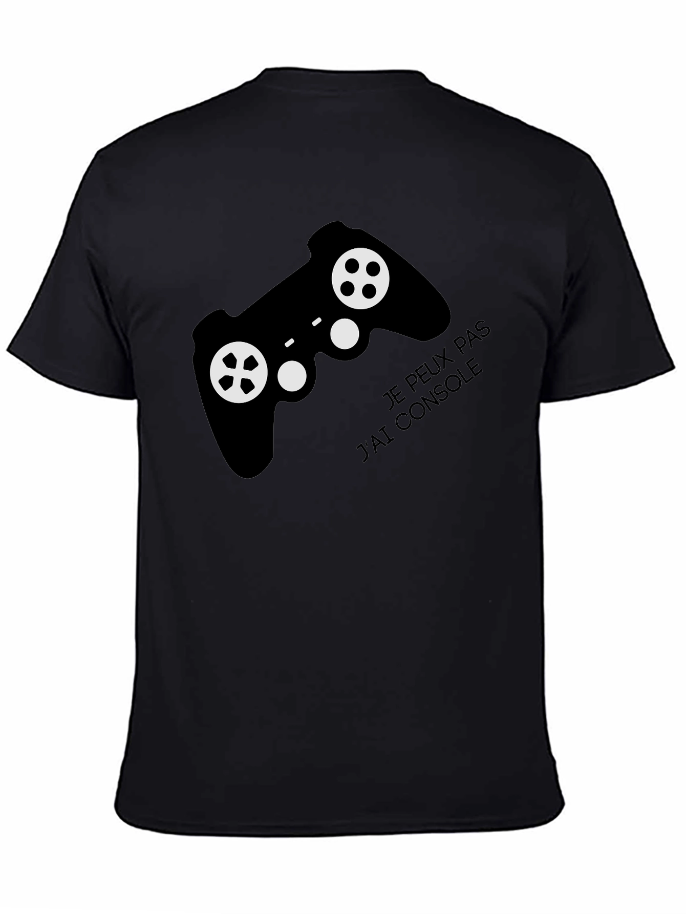 Gaming Console T-Shirt - Je Peux Pas Jai Console - Black