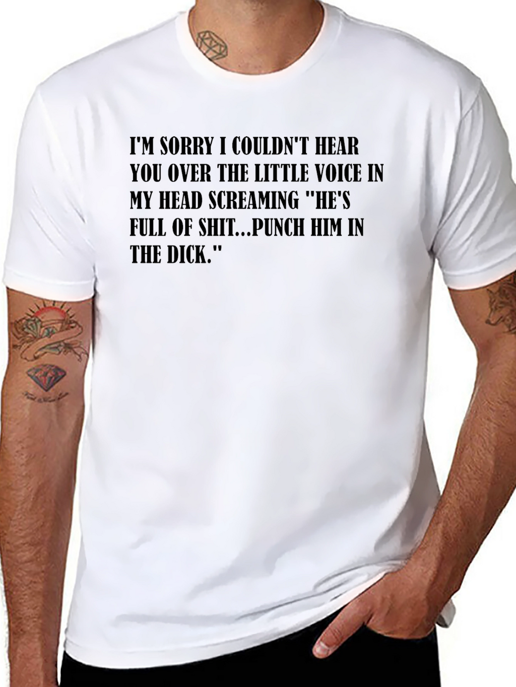 Sarcastic Graphic Tee: Punch Him!