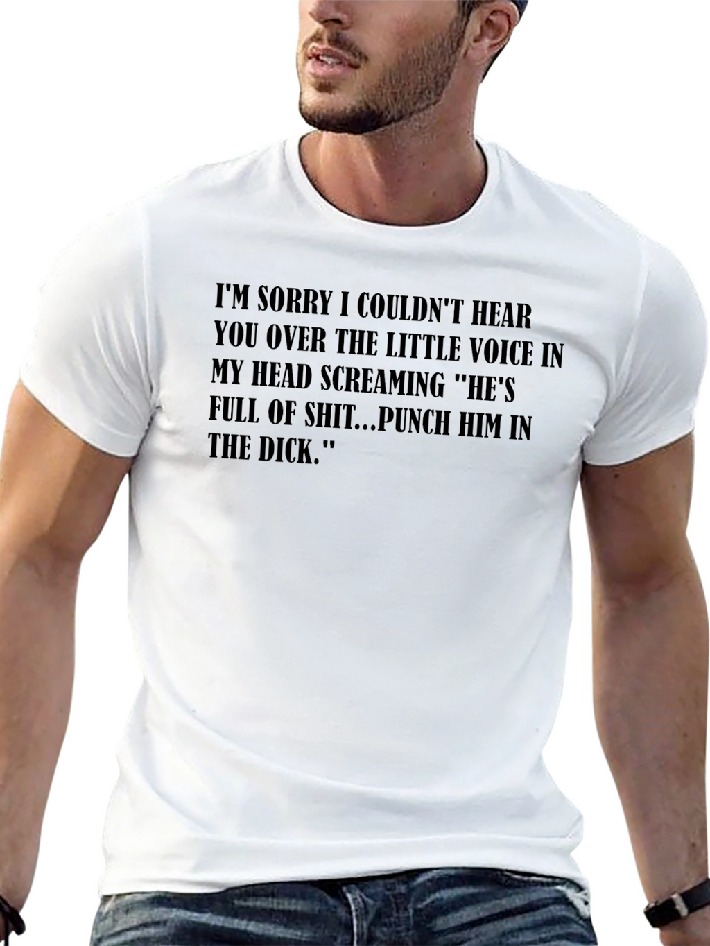 Sarcastic Graphic Tee: Punch Him!