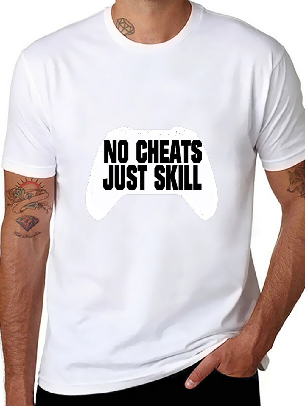 No Cheats Just Skill Gaming T-Shirt