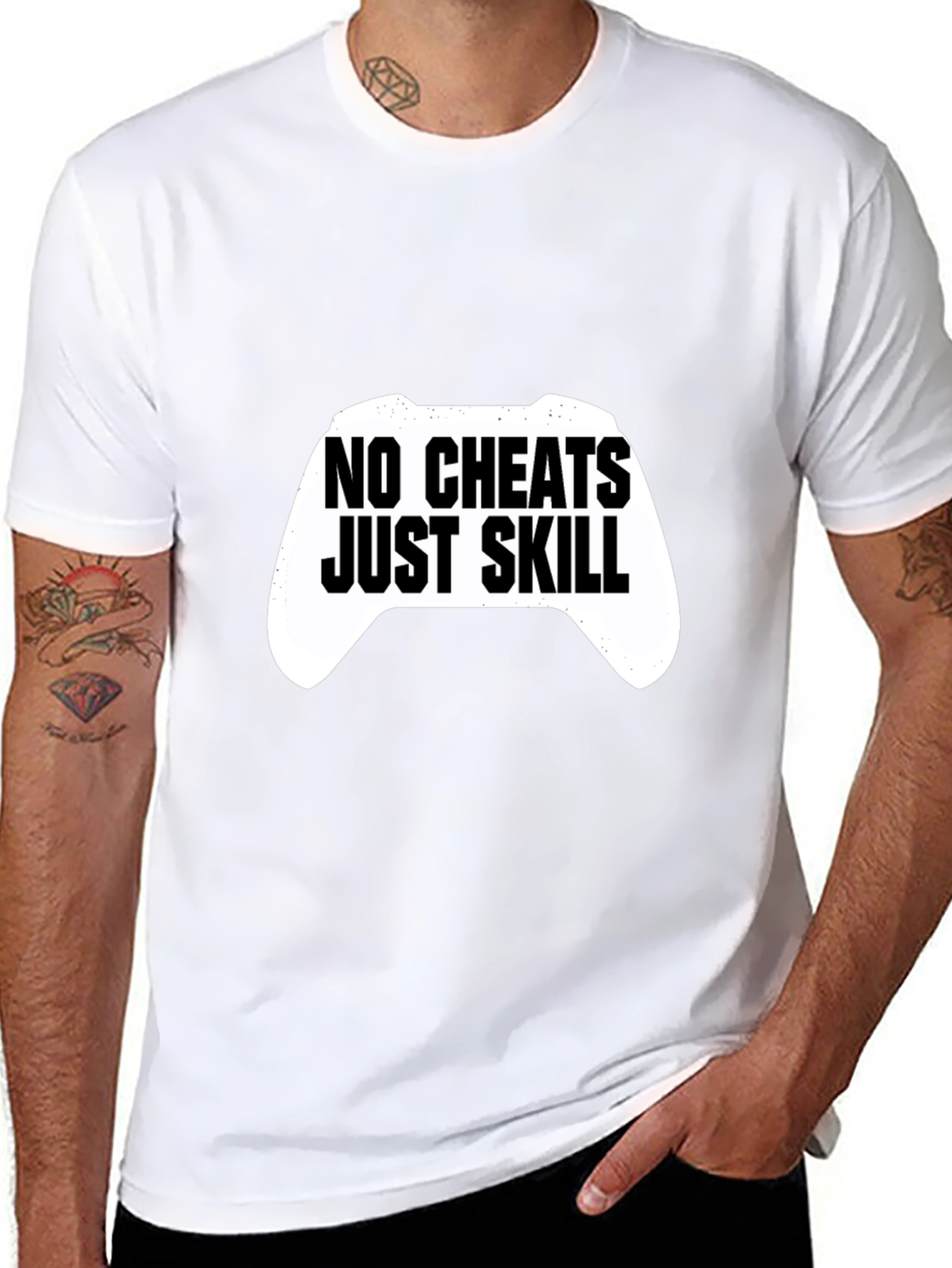 No Cheats Just Skill Gaming T-Shirt