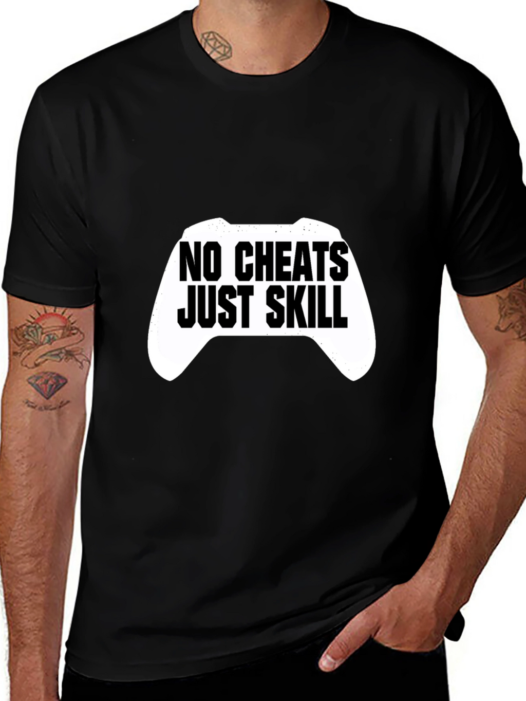 No Cheats Just Skill Gaming T-Shirt