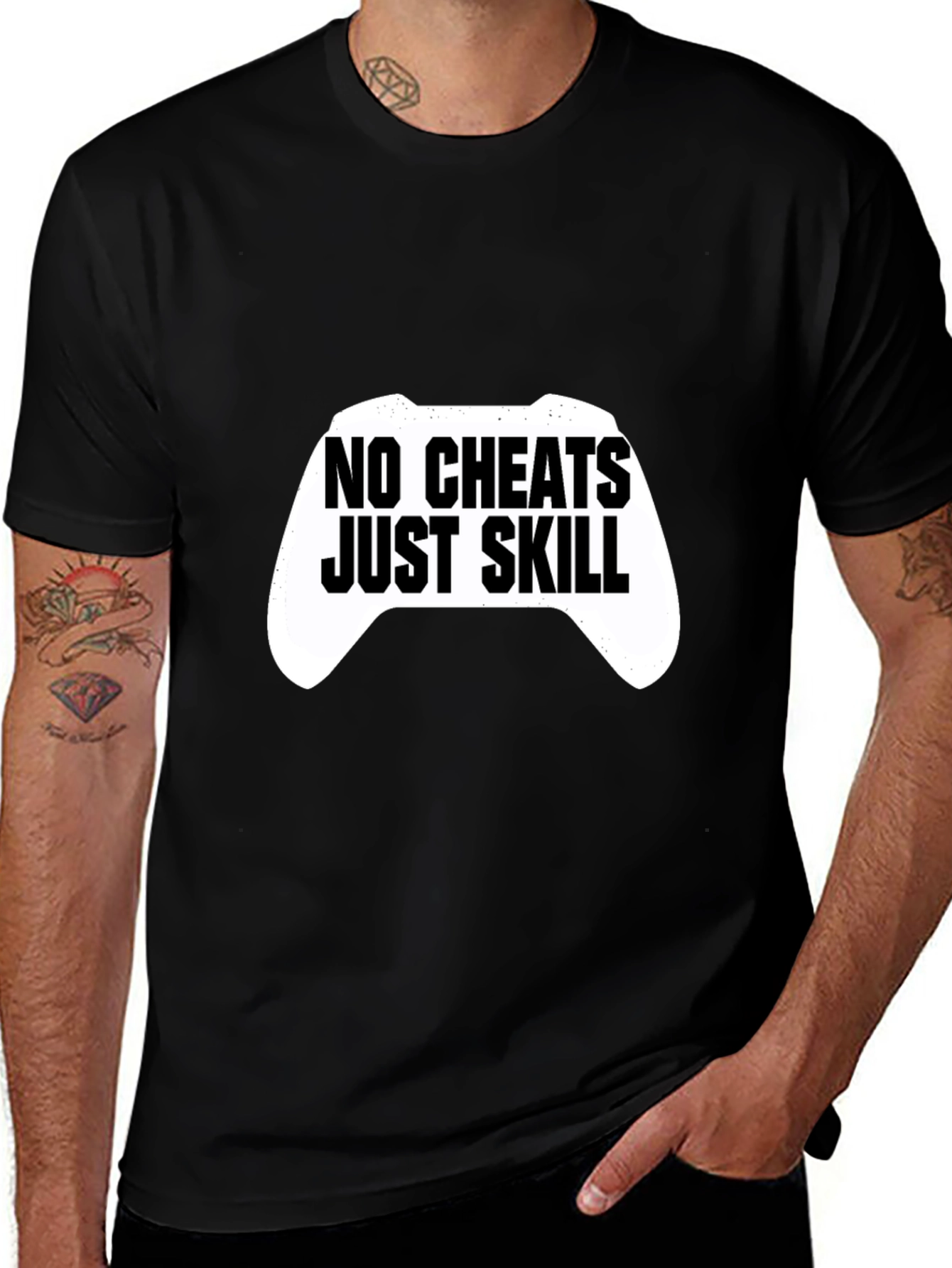 No Cheats Just Skill Gaming T-Shirt