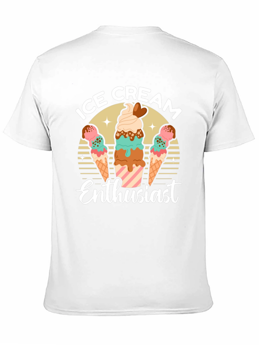 Ice Cream Enthusiast Graphic T-Shirt