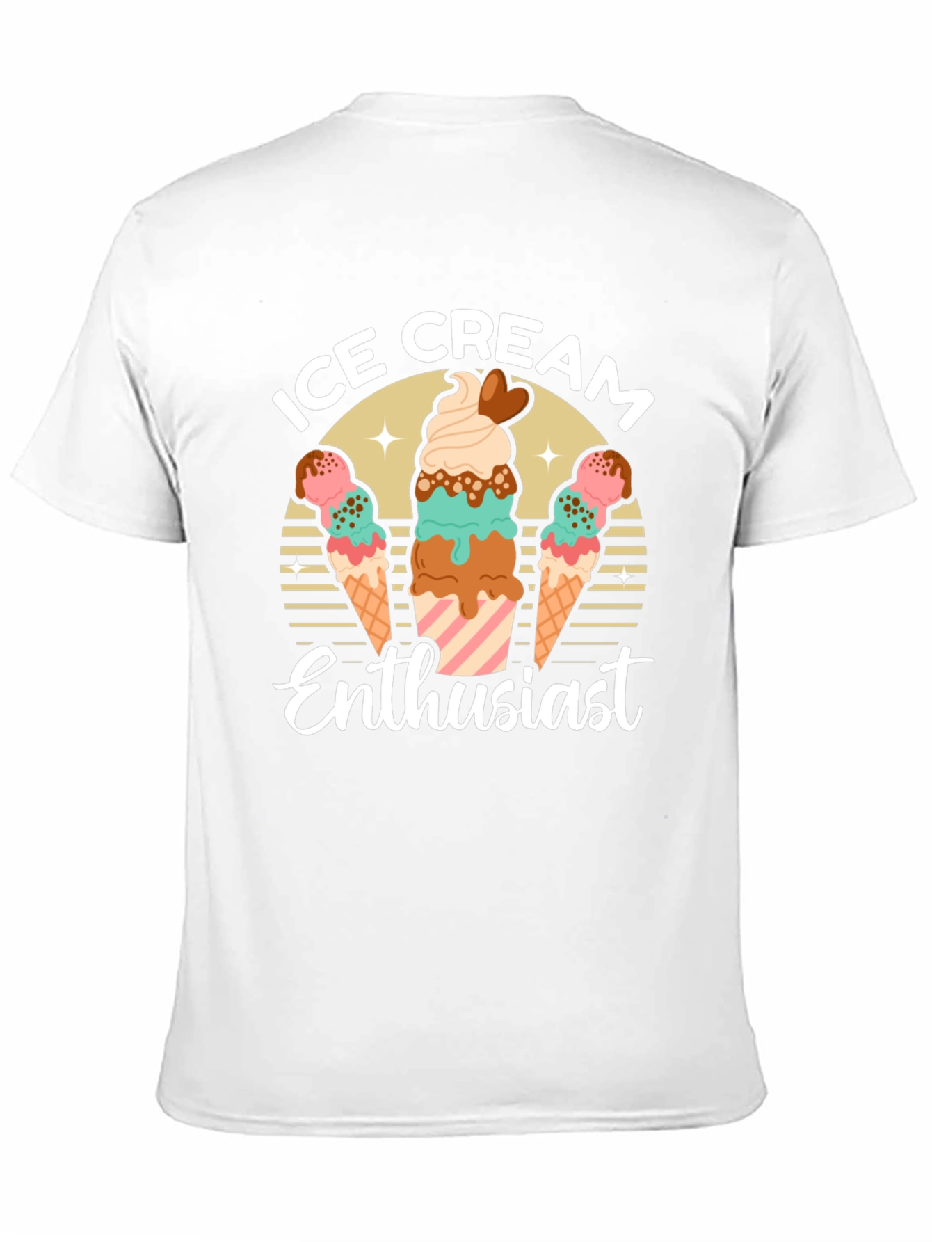 Ice Cream Enthusiast Graphic T-Shirt
