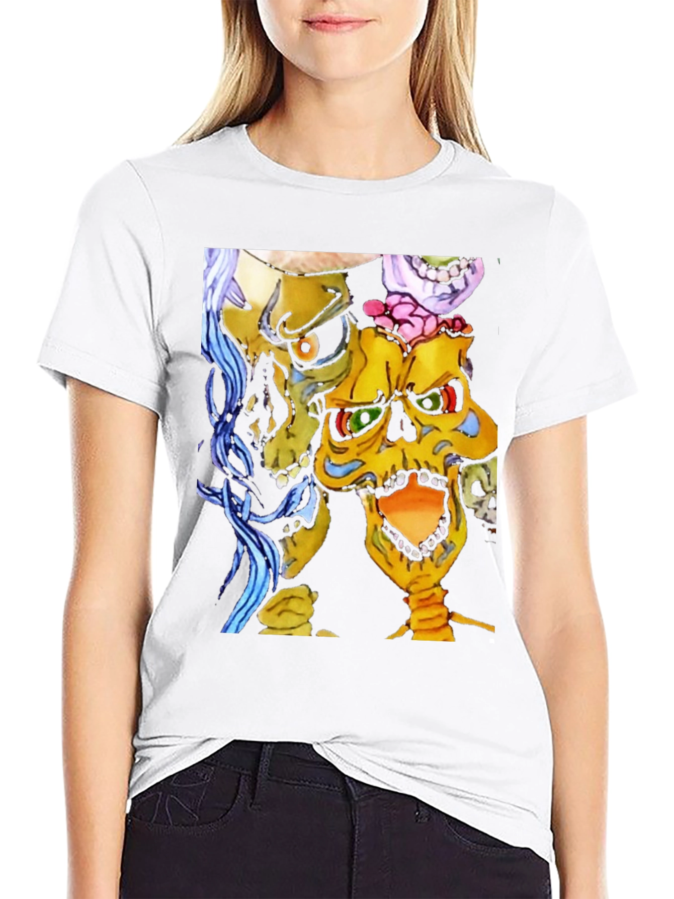 Skull Pile Graphic T-Shirt