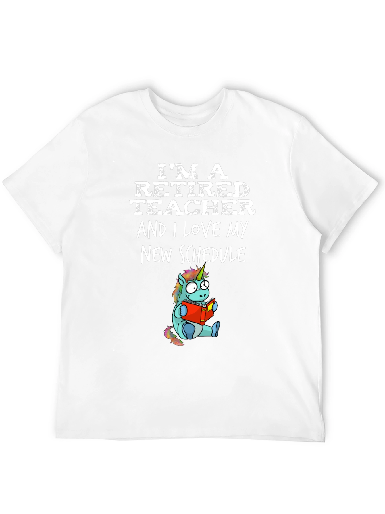 Retired Teacher Unicorn T-Shirt