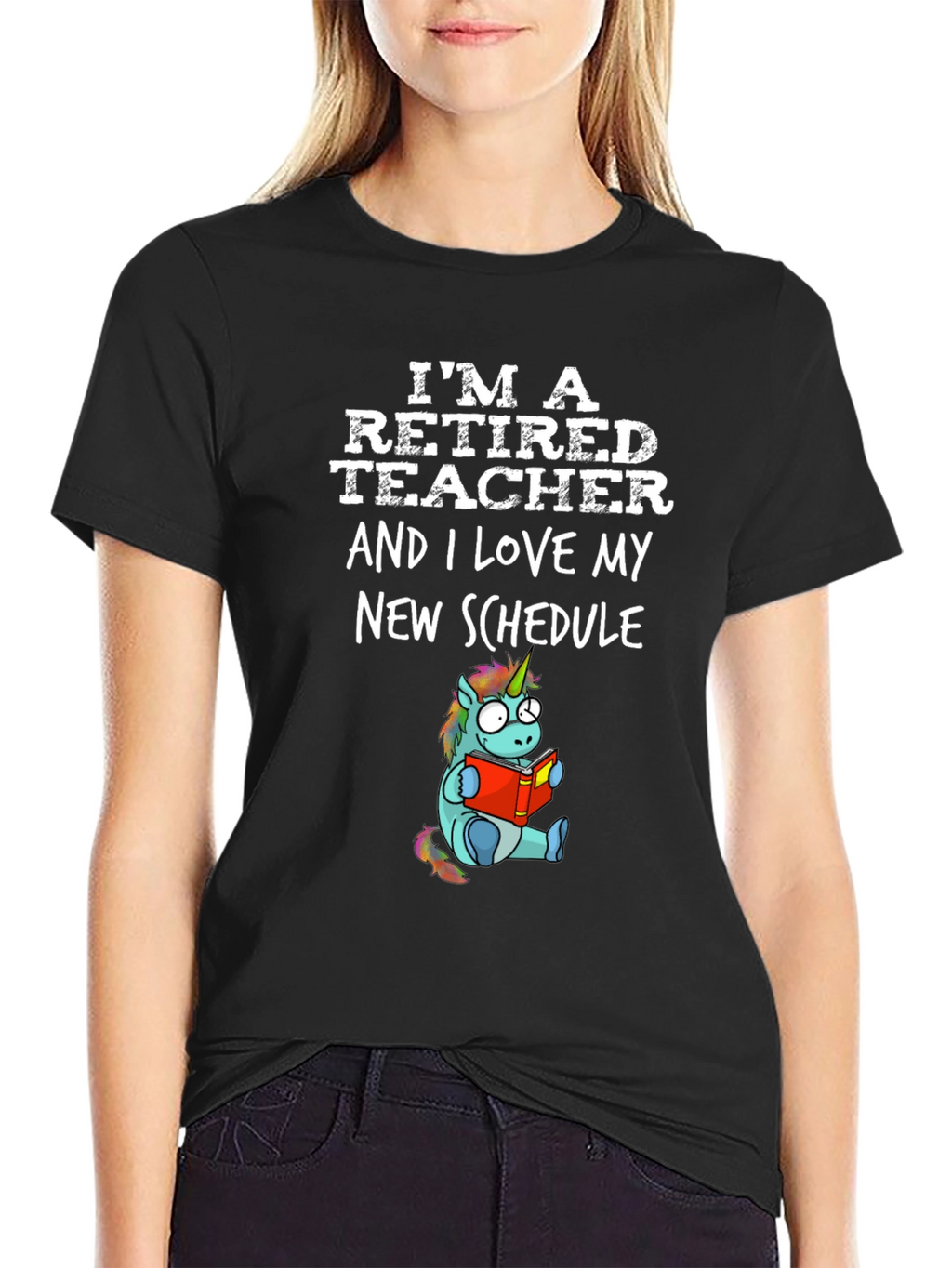 Retired Teacher Unicorn T-Shirt
